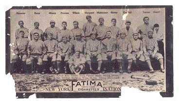 Early 1900s Fatima Team Card